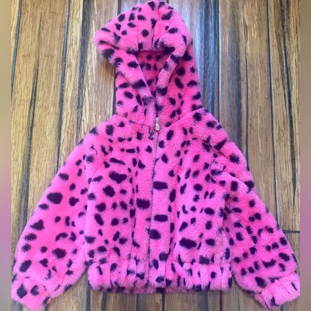 Pink Faux Fur Jacket